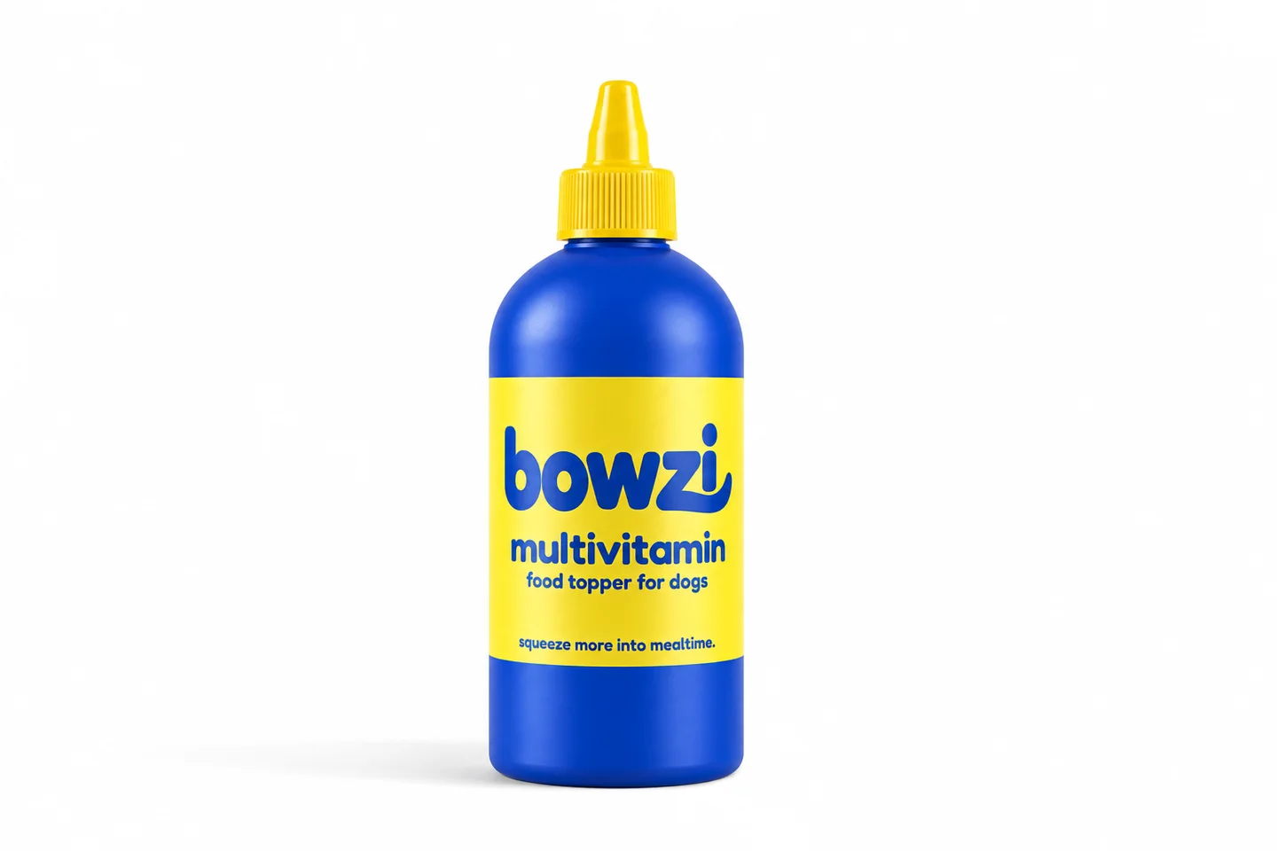 The Bowzi multivitamin food topper bottle